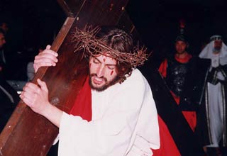Gian Matteo Scafidi in una precedente edizione di Jesus - foto parrocchia San Nicola