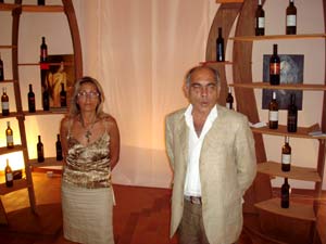 Anna di Rienzo, presidente Patti Arte e Giuseppe Venuto sindaco di Patti.