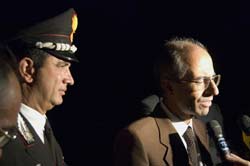 Il Prefetto Alecci ed il comandante provinciale dell'Arma, col. Stefanizzi.