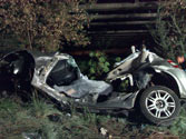 L'auto coinvolta nell'incidente