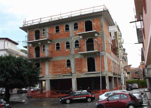 La struttura sequestrata