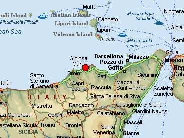La zona interessata dal sisma