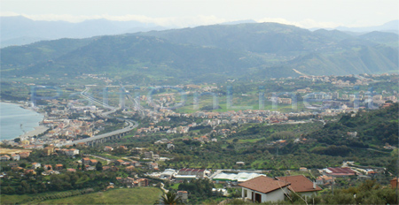 Patti vista dalla zona di Galbato