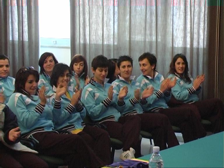 Alcune delle giocatrici dell'Azzurra basket